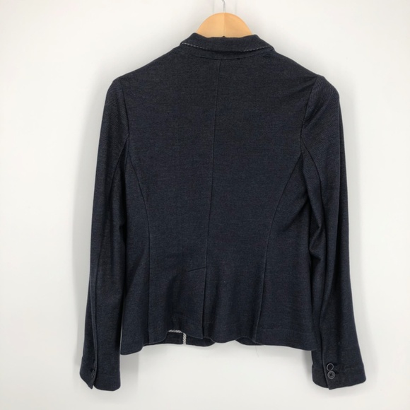 Banana Republic Womens Blazer Size 6 Blue Single Button Vented Lapels Office - Picture 8 of 13